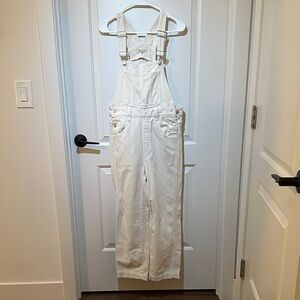 Women's White Overalls
